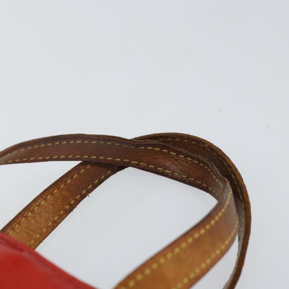 LOUIS VUITTON Monogram Vernis Reade PM Hand Bag Red Rouge M91088 - Picture 8 of 13